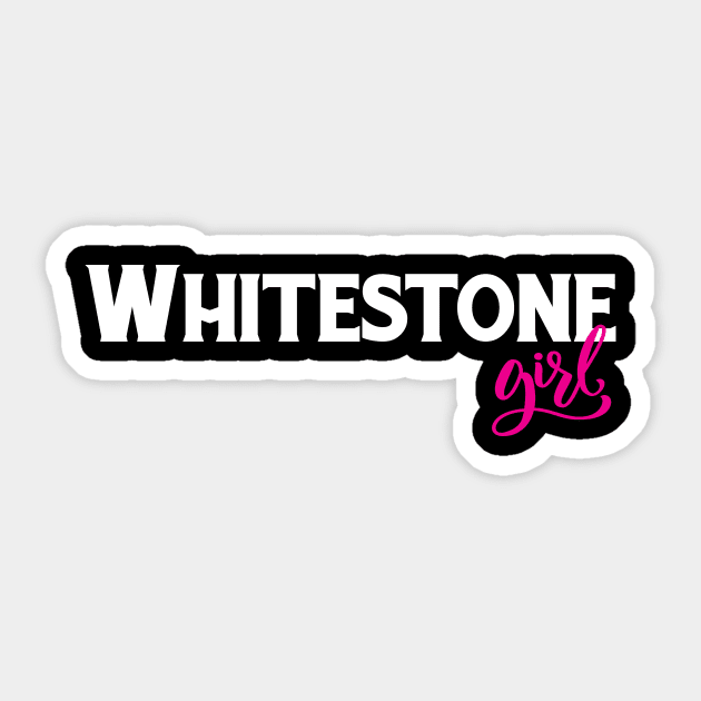 Whitestone Girl Residential Neighborhood In New York City New York Sticker by ProjectX23Red